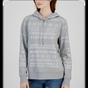 Tommy Hilfiger Foiled Printed Fair Isle Hoodie